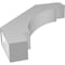 Ekena Millwork 5 1/2-in. W x 30-in. D x 34-in. H Merced Architectural Grade PVC Knee Brace BRCP055X30X34MRC - alternate 4